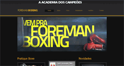 Desktop Screenshot of foremanboxing.com.br